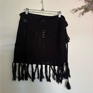 Black crochet sarong Aerie, brand new with tags. L/XL